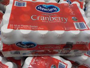 lot 526 image: 24 pack Ocean Spray Cranberry Juice...