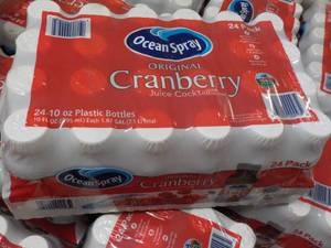 lot 527 image: 24 pack Ocean Spray Cranberry Juice...