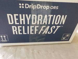 lot 536 image: 100 packets Drip Drops Dehydration Relief Fast Lemon