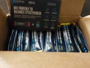 lot 538 image: 100 packets Drip Drops Dehydration Relief Fast Lemon