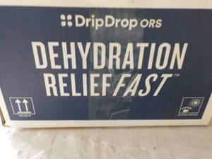 lot 540 image: 100 packets Drip Drops Dehydration Relief Fast Lemon
