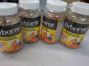 lot 548 image: 4 x 42 Gummies Each Airborne Immune System past best date