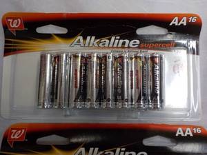 lot 553 image: 32 Alkaline AA Batteries...