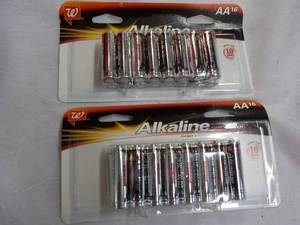 lot 554 image: 32 Alkaline AA Batteries...