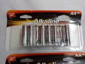 lot 556 image: 32 Alkaline AA Batteries...