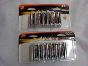 lot 557 image: 32 Alkaline AA Batteries...