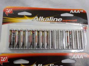lot 560 image: 16 Alkaline AAA Batteries...