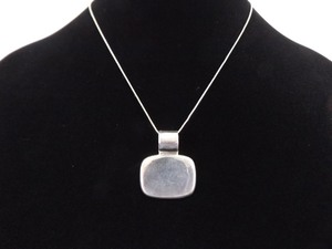 lot 12 image: .925 Sterling Silver ID Plate Pendant Necklace