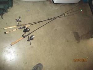 Mr. Walleye Graphite fiber rods with Abu Garcia, Sharp Stop and Long Cast reels