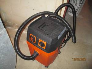 Fein Turbo II canister Shop-vac on wheels