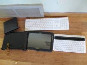 Samsung Tablet with otterbox case and accessories