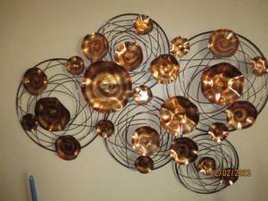 Abstract metal wall decor