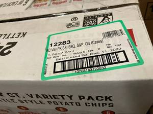 lot 92 image: Boulder Canyon Kettle Chips