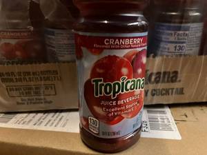 lot 138 image: Tropicana Cranberry Juice