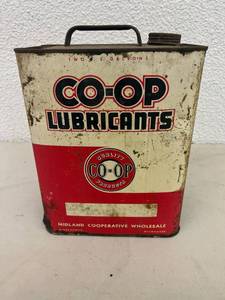 2 Gallon Co-Op Lubricants Metal Can