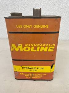 Minneapolis Moline Hydraulic Fluid Metal Can