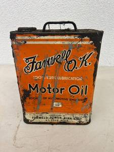 Farwell O.K. 2 Gallon Metal Motor Oil Can