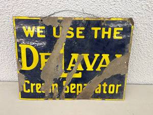 Porcelain We Use DeLaval Cream Separator Sign