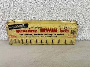 Vintage Genuine Irwin Bits Rack