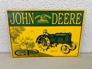John Deere Metal Sign