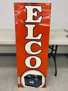 Delco Batteries Metal Sign Mounted on Wood