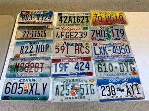 Mixed License Plates