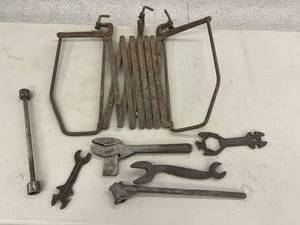 Unique Vintage Wrenches & Metal Gate