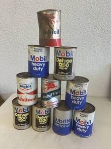 Vintage Snowmobile & Outboard Oil Cans
