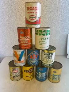 Vintage oil Cans
