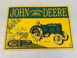 John Deere Metal Sign