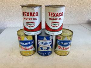 Full Cans Vintage Motor Oil