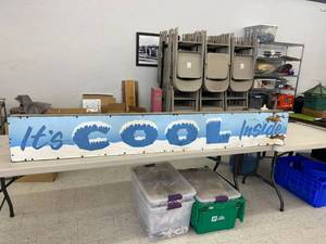 Its Cool Inside Wood Sign