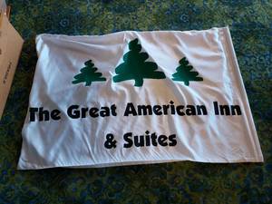 lot 91 image: ND Flag and Hotel Banner