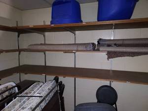 lot 90 image: Janitorial Closet Adjustable Shelves