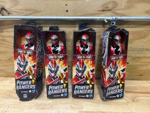 lot 91 image: POWER RANGERS Lot of 4- Dino Fury Action Figures