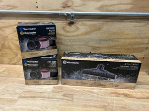 lot 24 image: VOCMASTER Lot of 2- Fine Dust Filters with 2-12 Professional Floor Brush