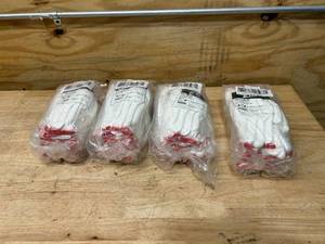 lot 75 image: PIP Lot of 4 Packs of- Polyester Gloves with Polyurethane Grip- Small (12 pairs per pack)