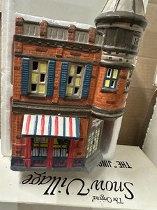 Lot of 4 Assorted Snow Village Town Shops Collectibles  review pictures