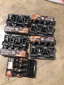 Lot of Keeper 1 in. x 14 ft. 500 lbs. Keeper Combat Ratchet Tie Down Strap (4 Pack) Customer Returns See Pictures