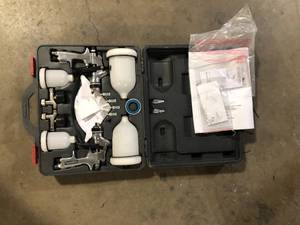 Husky HVLP and Standard Gravity Feed Spray Gun Kit Customer Returns  See Pictures