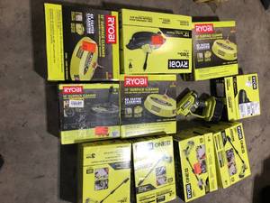 Lot of Assorted Ryobi  Cleaning Tools  Customer Returns  See Pictures