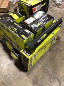 Pallet of Assorted Ryobi Lawn Care Items Various Models and Conditions   Customer Returns  See Pictures