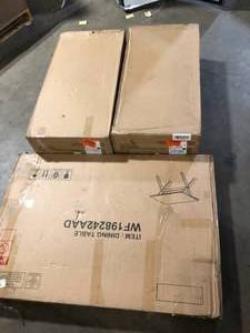 Table and Stools Customer Returns  See Pictures