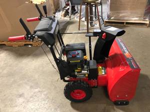 PowerSmart 24 in. Two-Stage Gas Snow Blower with Electric Start and LED Light and Heated Handles Customer Returns  See Pictures
