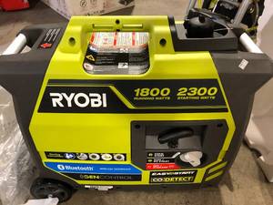 RYOBI 2,300-Watt Recoil Start Bluetooth Gasoline Powered Digital Inverter Generator wCO Shutdown Sensor and Parallel Kit Customer Returns  See Pictures