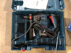 Bosch 8 Amp 1-18 in. Corded Variable Speed SDS-Plus ConcreteMasonry Rotary Hammer Drill with Depth Gauge and Carrying Case   Customer Returns  See Pictures