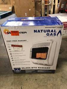 Mr. Heater 20,000 BTU Vent Free Radiant Natural Gas Space Heater    Customer Returns  See Pictures