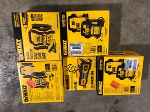 Lot of Assorted Dewalt Portable Power Stations Various Sizes and Conditions Customer Returns  See Pictures