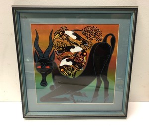 lot 47 image: Excellent Original Mythological Scene Painting by Salum Mussa