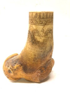 lot 56 image: Old Vintage Batak Genuine Bone Medicine Container